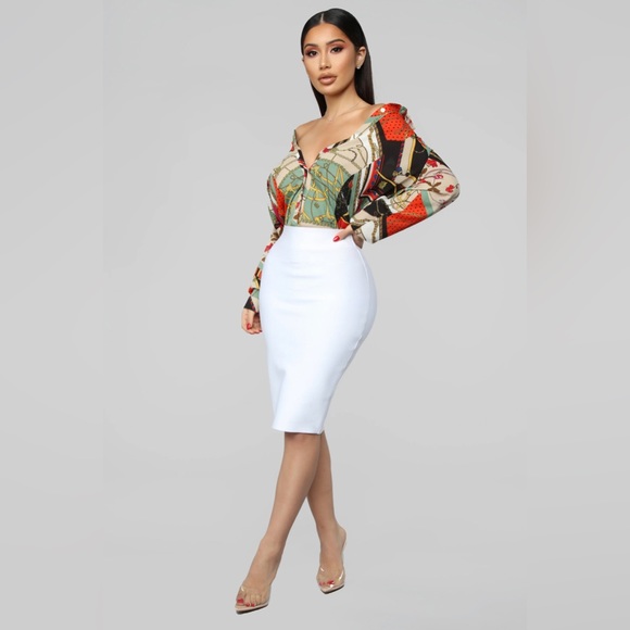 Fashion Nova Amara Top-Orange Combo - Picture 5 of 11